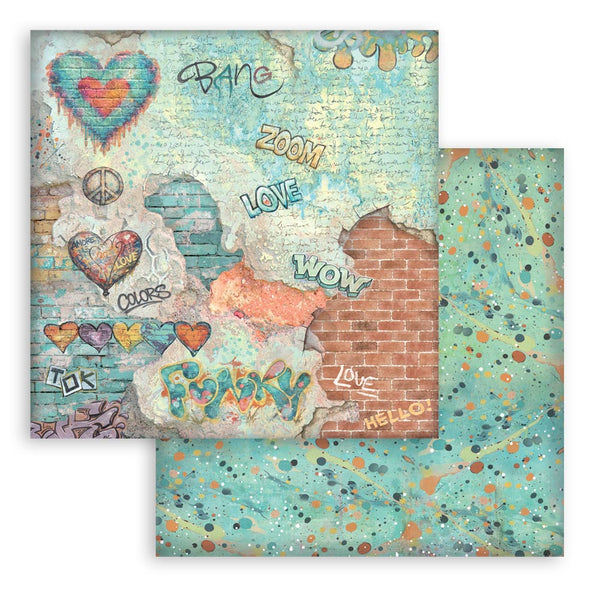 Stamperia FURRY FRIENDS 2 - BACKGROUNDS 12x12 Double Faced Scrapbook Paper 10 PCS + Bonus #SBBL195