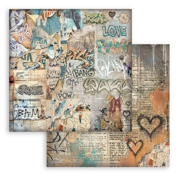 Stamperia FURRY FRIENDS 2 - BACKGROUNDS 12x12 Double Faced Scrapbook Paper 10 PCS + Bonus #SBBL195