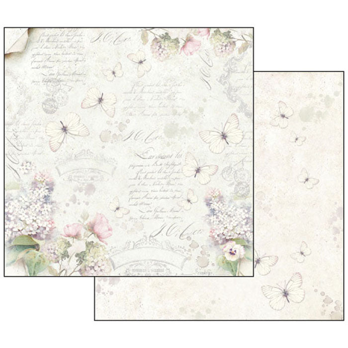 Stamperia LILAC FLOWERS 12x12 Double Faced Paper 10 Sheets + Bonus #SBBL21