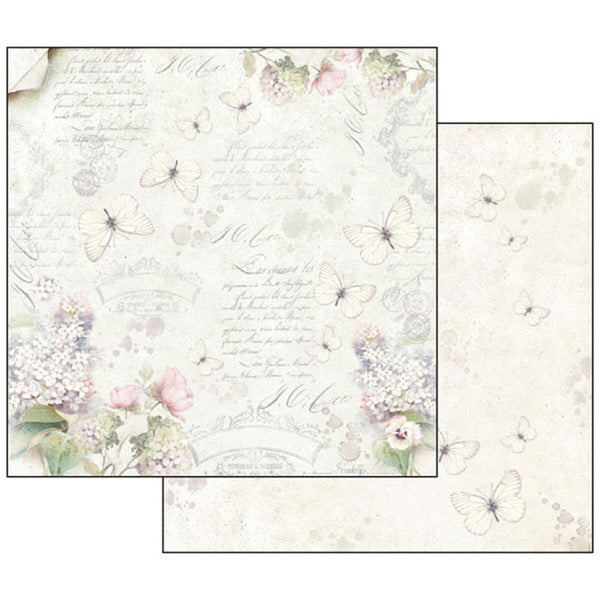 Stamperia LILAC FLOWERS 12x12 Double Faced Paper 10 Sheets + Bonus #SBBL21