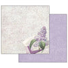 Stamperia LILAC FLOWERS 12x12 Double Faced Paper 10 Sheets + Bonus #SBBL21