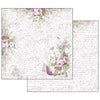 Stamperia LILAC FLOWERS 12x12 Double Faced Paper 10 Sheets + Bonus #SBBL21