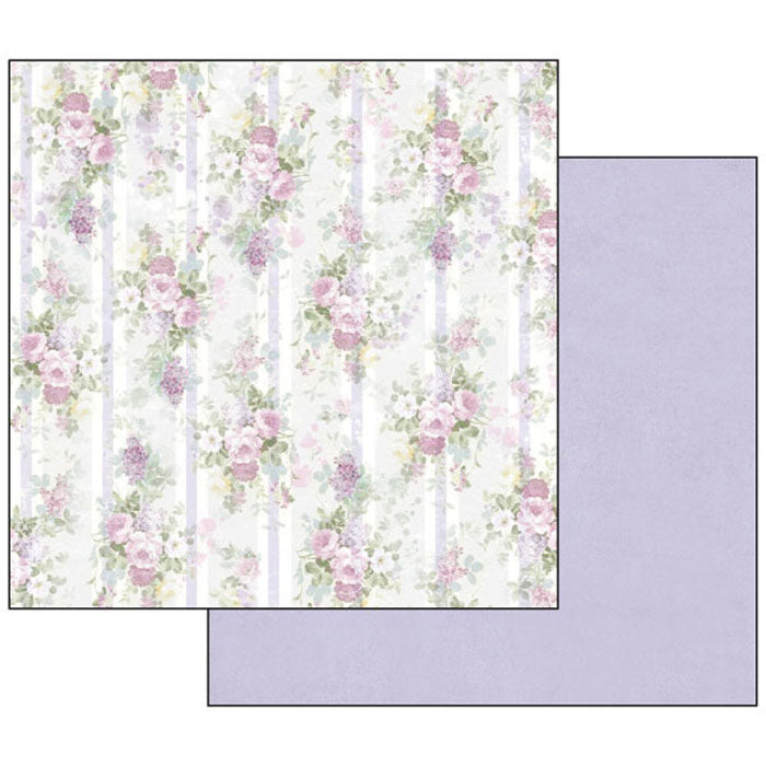 Stamperia LILAC FLOWERS 12x12 Double Faced Paper 10 Sheets + Bonus #SBBL21