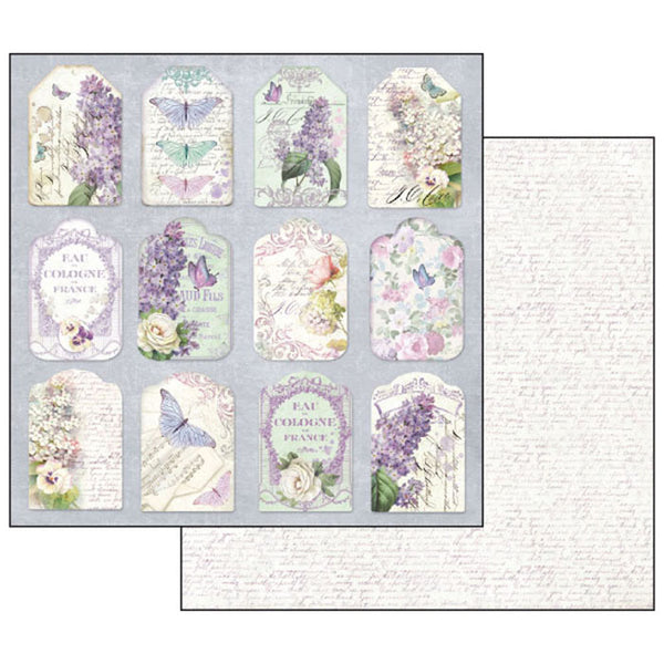 Stamperia LILAC FLOWERS 12x12 Double Faced Paper 10 Sheets + Bonus #SBBL21