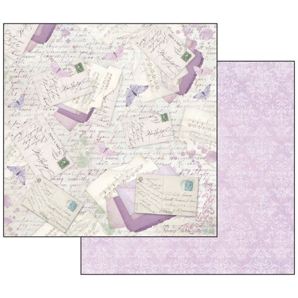 Stamperia LILAC FLOWERS 12x12 Double Faced Paper 10 Sheets + Bonus #SBBL21