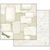 Stamperia LETTERS & FLOWERS 12x12 Double-sided Paper 10 pcs + Bonus #SBBL22