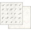 Stamperia LETTERS & FLOWERS 12x12 Double-sided Paper 10 pcs + Bonus #SBBL22