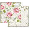 Stamperia LETTERS & FLOWERS 12x12 Double-sided Paper 10 pcs + Bonus #SBBL22