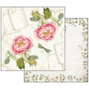 Stamperia LETTERS & FLOWERS 12x12 Double-sided Paper 10 pcs + Bonus #SBBL22