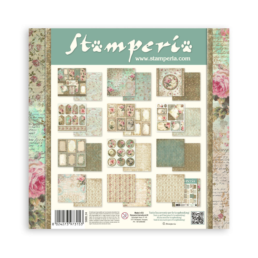 Stamperia PRECIOUS GIFT 12x12 Double Faced Scrapbook Paper 10 PCS + Bonus SBBL24