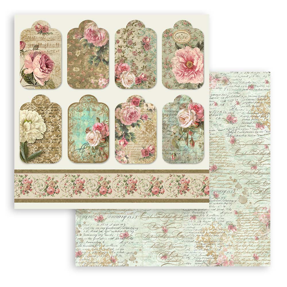 Stamperia PRECIOUS GIFT 12x12 Double Faced Scrapbook Paper 10 PCS + Bonus SBBL24