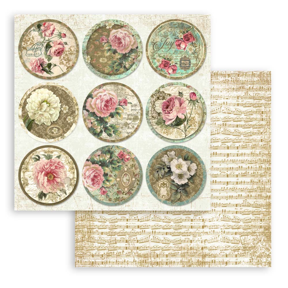 Stamperia PRECIOUS GIFT 12x12 Double Faced Scrapbook Paper 10 PCS + Bonus SBBL24