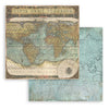 Stamperia AROUND the WORLD 12x12 Double Faced Scrapbook Paper 10 PCS SBBL28