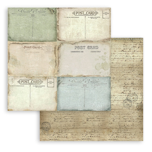 Stamperia AROUND the WORLD 12x12 Double Faced Scrapbook Paper 10 PCS SBBL28