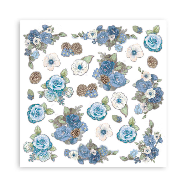 Stamperia BLUE LAND 12x12 Double Faced Scrapbook Paper 10 Sheets + BONUS #SBBL47