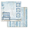 Stamperia BLUE LAND 12x12 Double Faced Scrapbook Paper 10 Sheets + BONUS #SBBL47