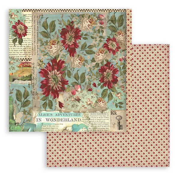 Stamperia ALICE 12x12 Double Faced Paper 10 Sheets + Bonus #SBBL52