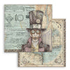 Stamperia SIR VAGABOND 12x12 Double Faced Paper 10 Sheets + Bonus #SBBL80