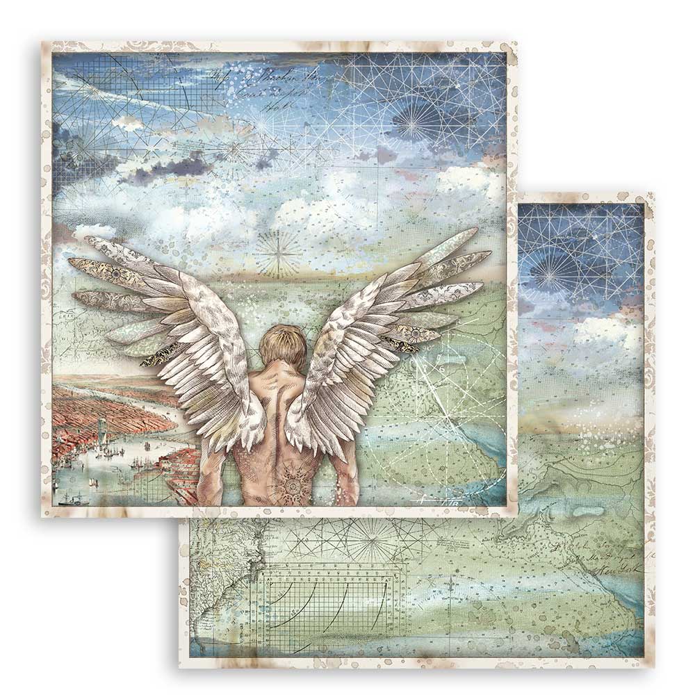 Stamperia SIR VAGABOND 12x12 Double Faced Paper 10 Sheets + Bonus #SBBL80