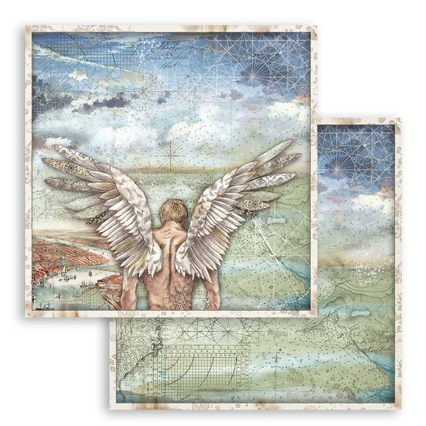 Stamperia SIR VAGABOND 12x12 Double Faced Paper 10 Sheets + Bonus #SBBL80