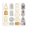 Stamperia Christmas Romantic Collection CHRISTMAS 12x12 Double Faced Scrapbook Paper 10 PCS+Bonus #SBBL96
