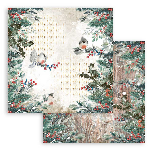 Stamperia Christmas Romantic Collection CHRISTMAS 12x12 Double Faced Scrapbook Paper 10 PCS+Bonus #SBBL96