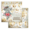 Stamperia Christmas Romantic Collection CHRISTMAS 12x12 Double Faced Scrapbook Paper 10 PCS+Bonus #SBBL96