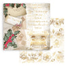 Stamperia Christmas Romantic Collection CHRISTMAS 12x12 Double Faced Scrapbook Paper 10 PCS+Bonus #SBBL96