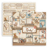 Stamperia BABY 12"X12" 4 Double Sheets + 2 Bonus Sheets Mini Pad  #SBBM001