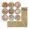 Stamperia ORIENTAL GARDEN 8X8 Double Faced Paper 10 Sheets + Bonus #SBBS09