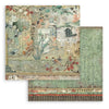 Stamperia ORIENTAL GARDEN 8X8 Double Faced Paper 10 Sheets + Bonus #SBBS09