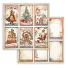 Stamperia GEAR UP FOR CHRISTMAS 8X8 Double Faced Paper 10 Sheets + Bonus #SBBS110