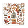 Stamperia GEAR UP FOR CHRISTMAS 8X8 Double Faced Paper 10 Sheets + Bonus #SBBS110