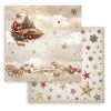 Stamperia GEAR UP FOR CHRISTMAS 8X8 Double Faced Paper 10 Sheets + Bonus #SBBS110