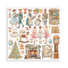 Stamperia Christmas THE NUTCRACKER 8X8 Double Faced Paper 10 Sheets + Bonus #SBBS112