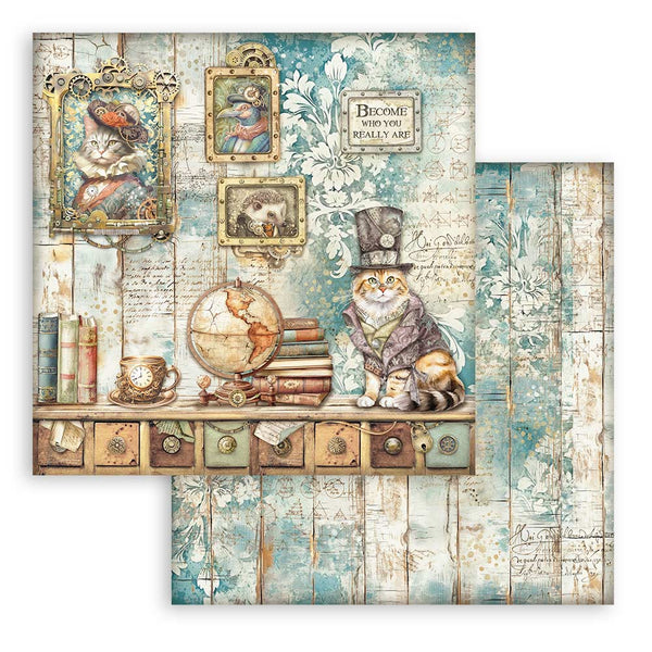 Stamperia ALTEREGO 8X8 Double Faced Paper 10 Sheets + Bonus #SBBS115