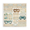 PRE-ORDER Stamperia MASQUERADE 8X8 Double Faced Paper 10 Sheets + Bonus #SBBS121