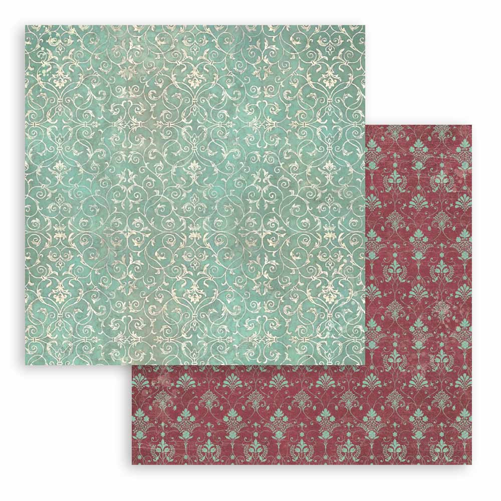 Stamperia MASTER OF MAGIC BACKGROUNDS 8X8 Double Faced Paper 10 Sheets + Bonus #SBBS123