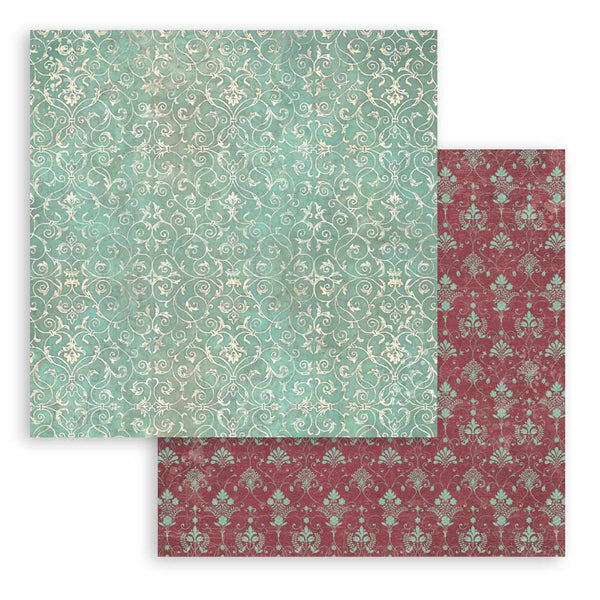 Stamperia MASTER OF MAGIC BACKGROUNDS 8X8 Double Faced Paper 10 Sheets + Bonus #SBBS123