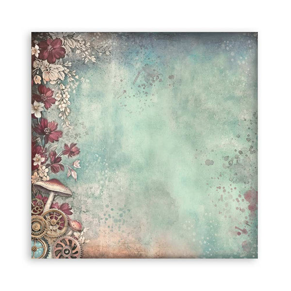 Stamperia MASTER OF MAGIC BACKGROUNDS 8X8 Double Faced Paper 10 Sheets + Bonus #SBBS123