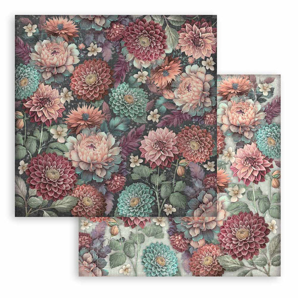 Stamperia MASTER OF MAGIC BACKGROUNDS 8X8 Double Faced Paper 10 Sheets + Bonus #SBBS123