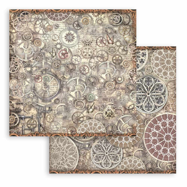 Stamperia MASTER OF MAGIC BACKGROUNDS 8X8 Double Faced Paper 10 Sheets + Bonus #SBBS123
