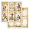 PRE-ORDER Stamperia HIDDEN GROVE 8X8 Double Faced Paper 10 Sheets + Bonus #SBBS124