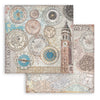 Stamperia VENICE CITY OF ART 8X8 Double Faced Paper 10 Sheets + Bonus #SBBS128