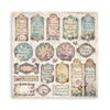 Stamperia VENICE CITY OF ART 8X8 Double Faced Paper 10 Sheets + Bonus #SBBS128