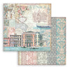 Stamperia VENICE CITY OF ART 8X8 Double Faced Paper 10 Sheets + Bonus #SBBS128