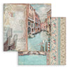 Stamperia VENICE CITY OF ART 8X8 Double Faced Paper 10 Sheets + Bonus #SBBS128