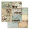 Stamperia AROUND the WORLD 8X8 Double Faced Scrapbook Paper 10 Sheets + Bonus #SBBS12