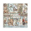 Stamperia THE OWL'S HOUSE Christmas 8X8 Double Faced Paper 10 Sheets + Bonus #SBBS130