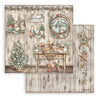 Stamperia THE OWL'S HOUSE Christmas 8X8 Double Faced Paper 10 Sheets + Bonus #SBBS130